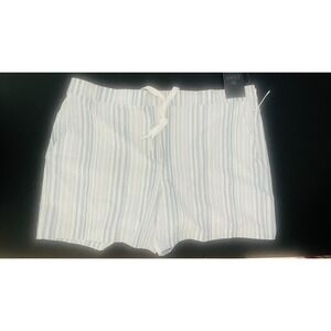 NWT! Men's VRST Brand XL Muted Denim Calm Stripe 5" Inseam Slim Fit Short! F64